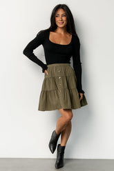 Ebba Short Skirt | Olive