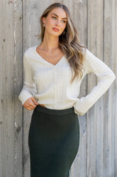 Heidi Pointelle Cardigan | Ivory