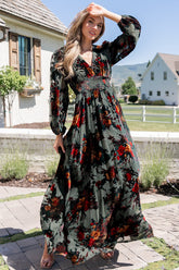 Mikla Maxi Dress | Wintergreen Multi