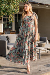 Anita Maxi Dress | Green Multi Floral - Baltic Born