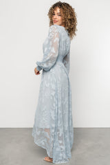 Daniella High Low Maxi Dress | Light Blue