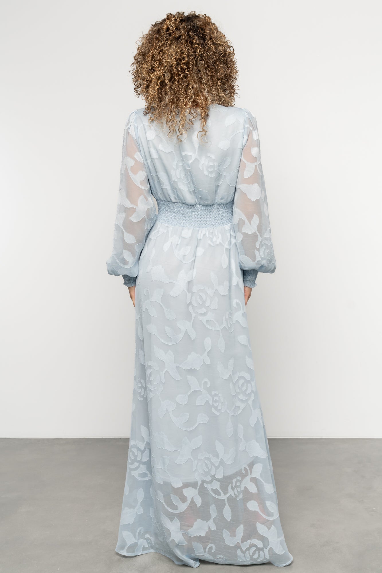 Daniella High Low Maxi Dress | Light Blue