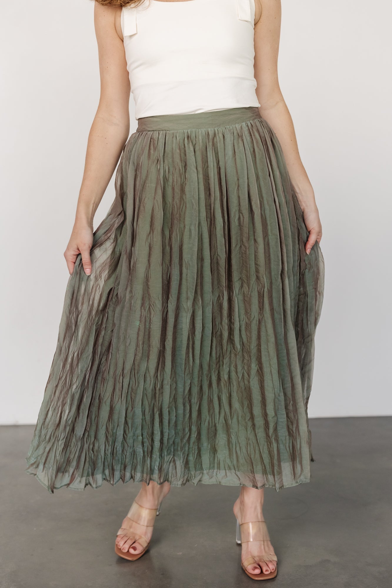 Cyra Midi Skirt | Sage - Baltic Born