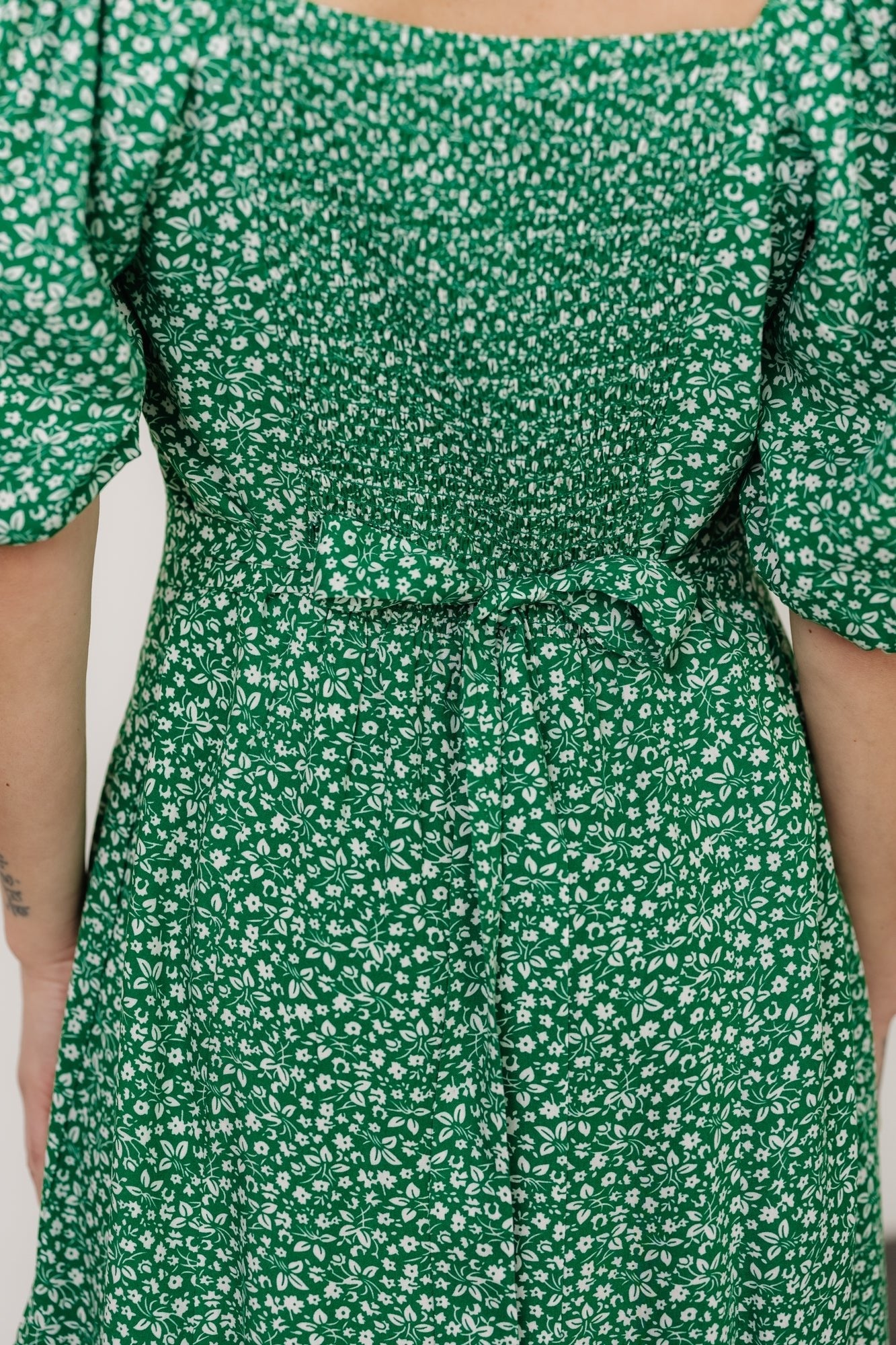 Elisabeth Button Dress | Green Floral - Baltic Born