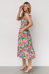 Harper Smocked Midi Dress | Blue Multi Floral - Baltic Born