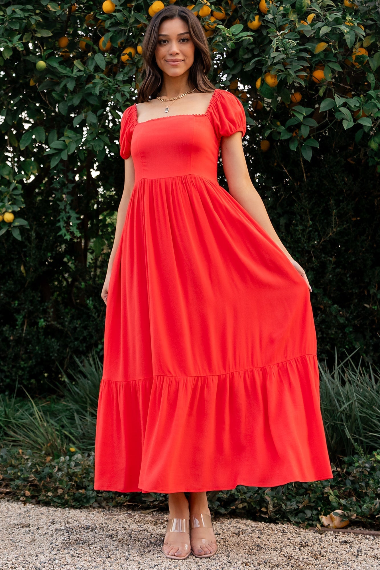 Ilona Maxi Dress | Cherry Red - Baltic Born