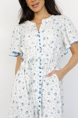 Janie Midi Dress | Ivory Multi Floral - Baltic Born