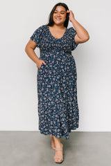 Joanie Smocked Dress | Blue Floral - Baltic Born