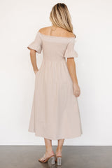 Jodi Off Shoulder Dress | Natural - Baltic Born