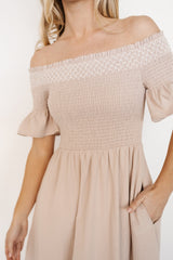 Jodi Off Shoulder Dress | Natural - Baltic Born