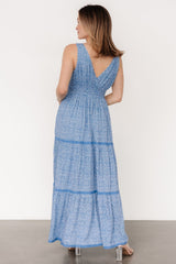 Lauren Maxi Dress | Blue Floral - Baltic Born