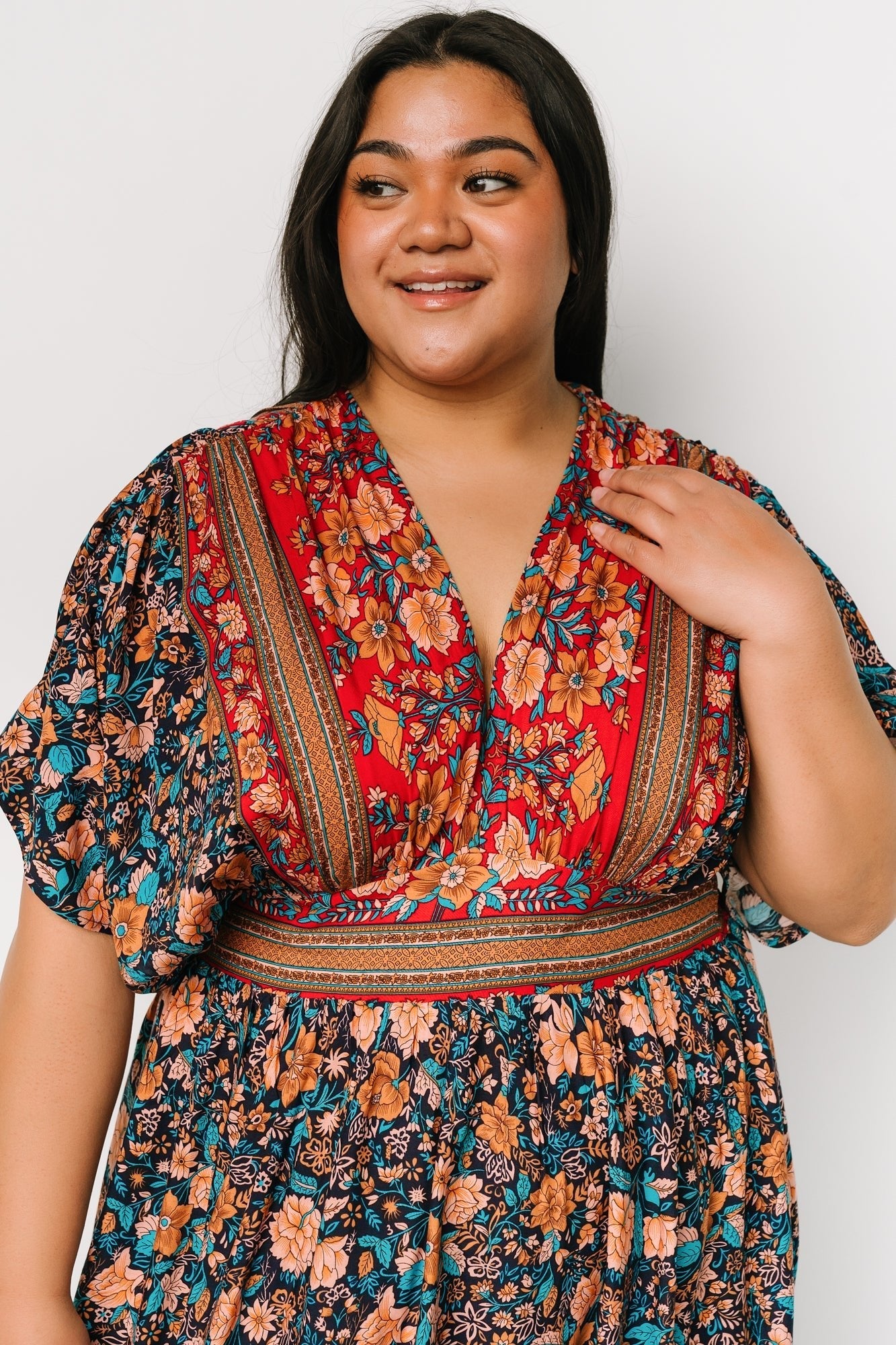Leeanne Midi Dress | Navy Multi Floral - Baltic Born