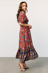 Leeanne Midi Dress | Red Multi Floral - Baltic Born