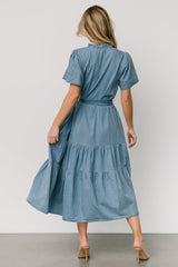 Lisa Midi Dress | Chambray - Baltic Born
