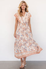 Maggie Maxi Dress | Cream Multi - Baltic Born