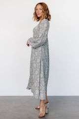 McKinney Dress | Blue + Vintage Cream Floral - Baltic Born