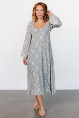 McKinney Dress | Blue + Vintage Cream Floral - Baltic Born