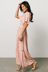 Regina Smocked Maxi Dress | Coral Floral - Baltic Born