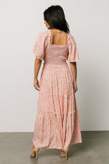 Regina Smocked Maxi Dress | Coral Floral - Baltic Born